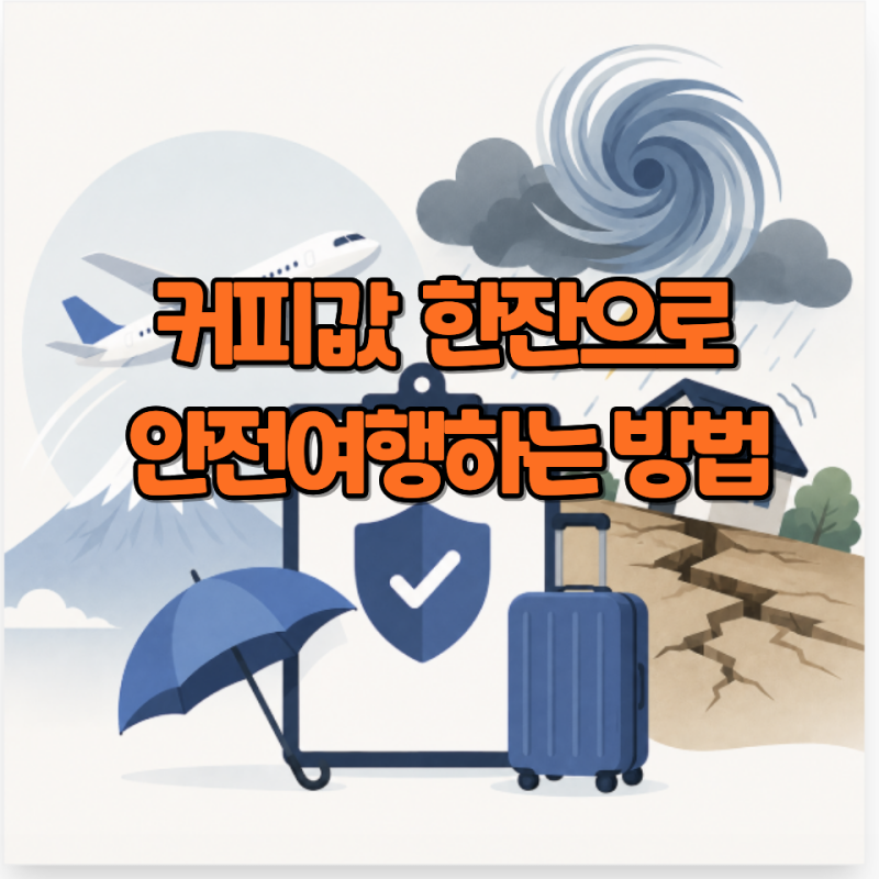 일본 여행자보험 지진•태풍 보상 특약 정리! 커피값 한잔으로 안전여행하는 방법