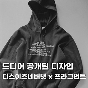 디스이즈네버댓 프라그먼트 맨투맨 후드티 출시일과 구매 방법