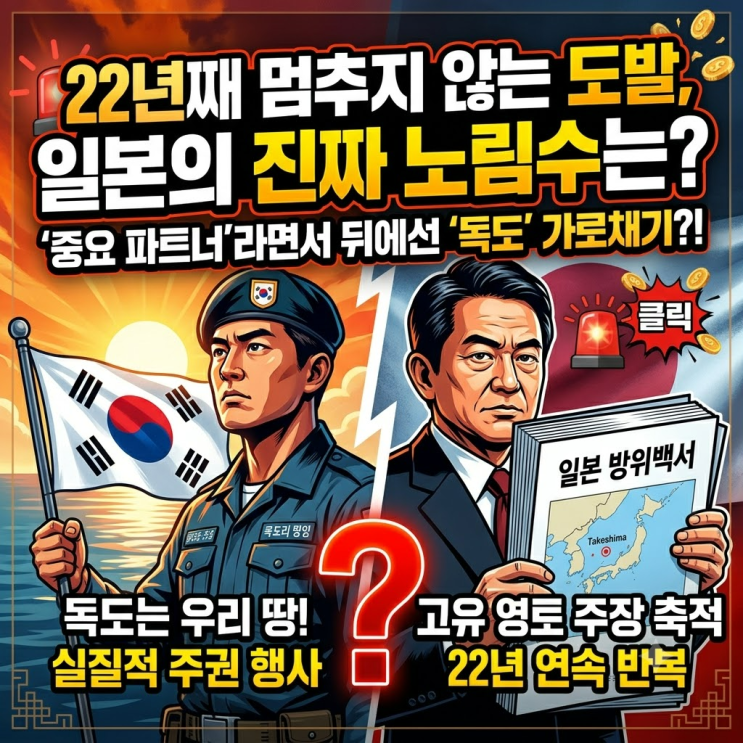 일본 <b>방위백서 독도</b>, 22년째 멈추지 않는 이유