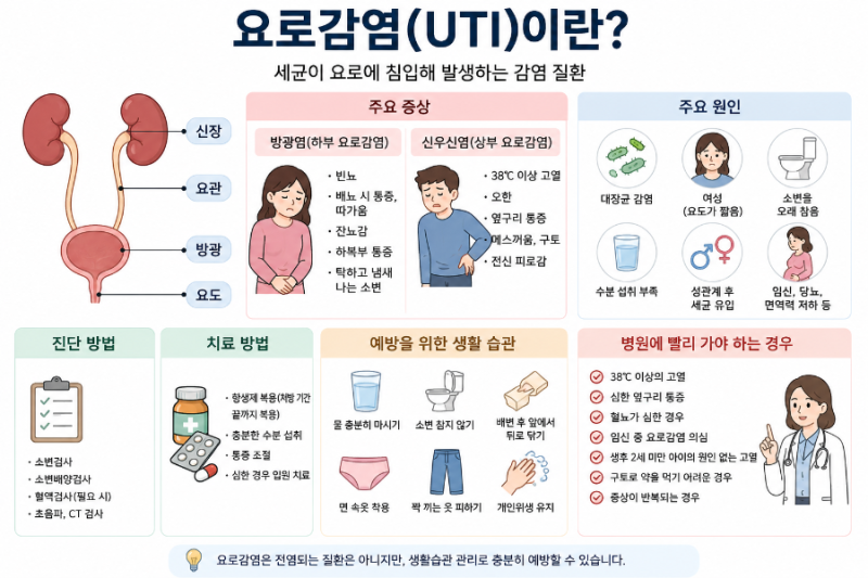 "소변이 자주 마렵고, 소변 볼 때 따갑다면?" 아기와 성인의 요로감염의 증상, 원인, 진단, 치....