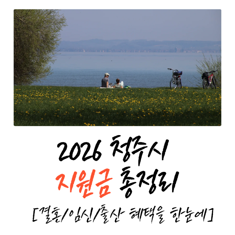 2026 청주 지원금 총정리 ㅣ 결혼, 임신, 출산 혜택을 한눈에 확인해요! [결혼/난임/출산지원금....