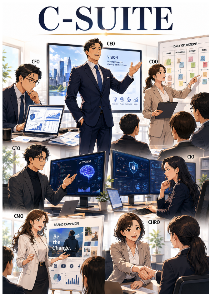 CEO, CFO, COO 뜻과 발음 총정리｜기업 직함 영어 약어 쉽게 이해하기