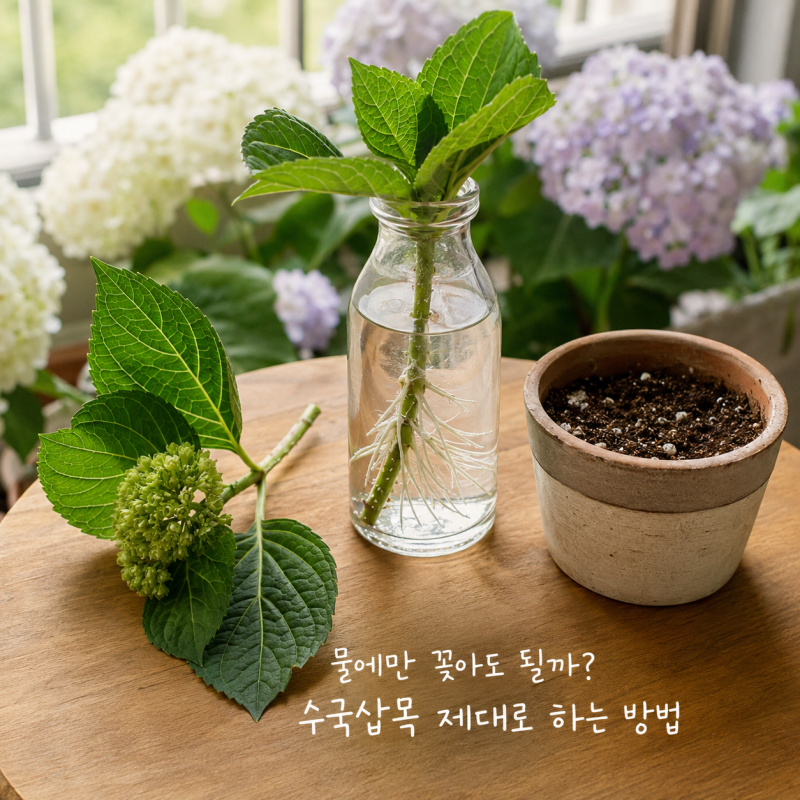 물에만 꽂아도 될까? 수국삽목 제대로 하는 방법