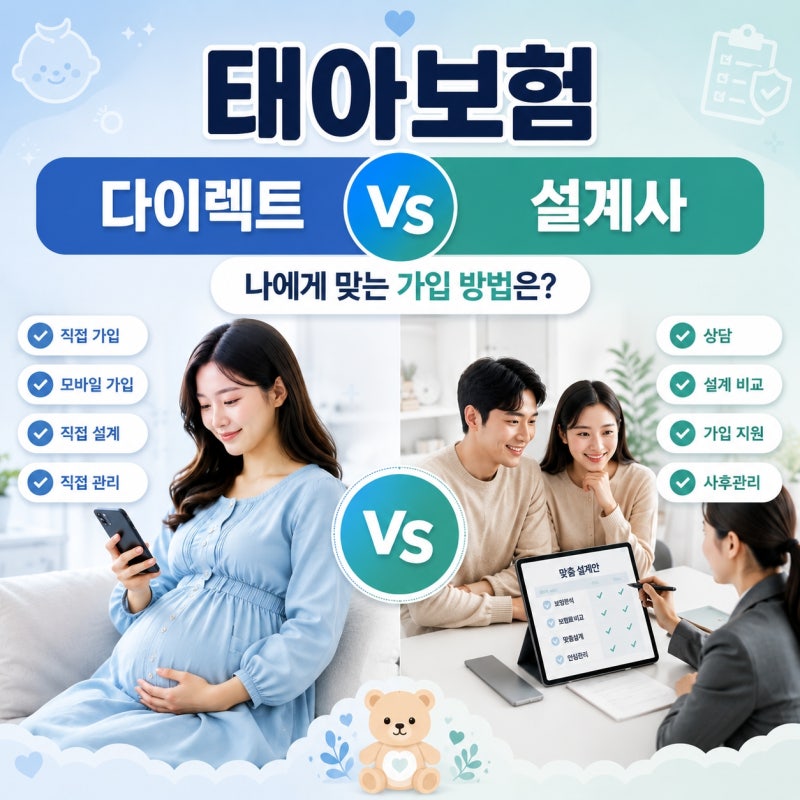 태아보험 다이렉트 vs 설계사, 나에게 맞는 가입 방법은?