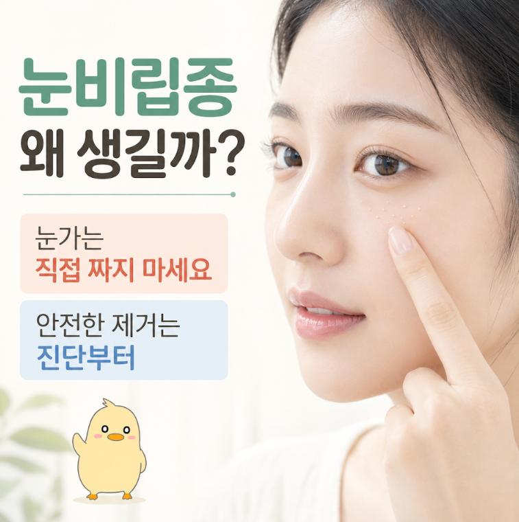 눈비립종, 눈밑에 왜 생길까 원인과 안전하게 없애는 법