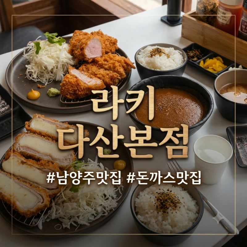 [남양주 맛집] 다산에서 인생 돈카츠를 만나다! '라키 다산본점' 내돈내산 솔직후기