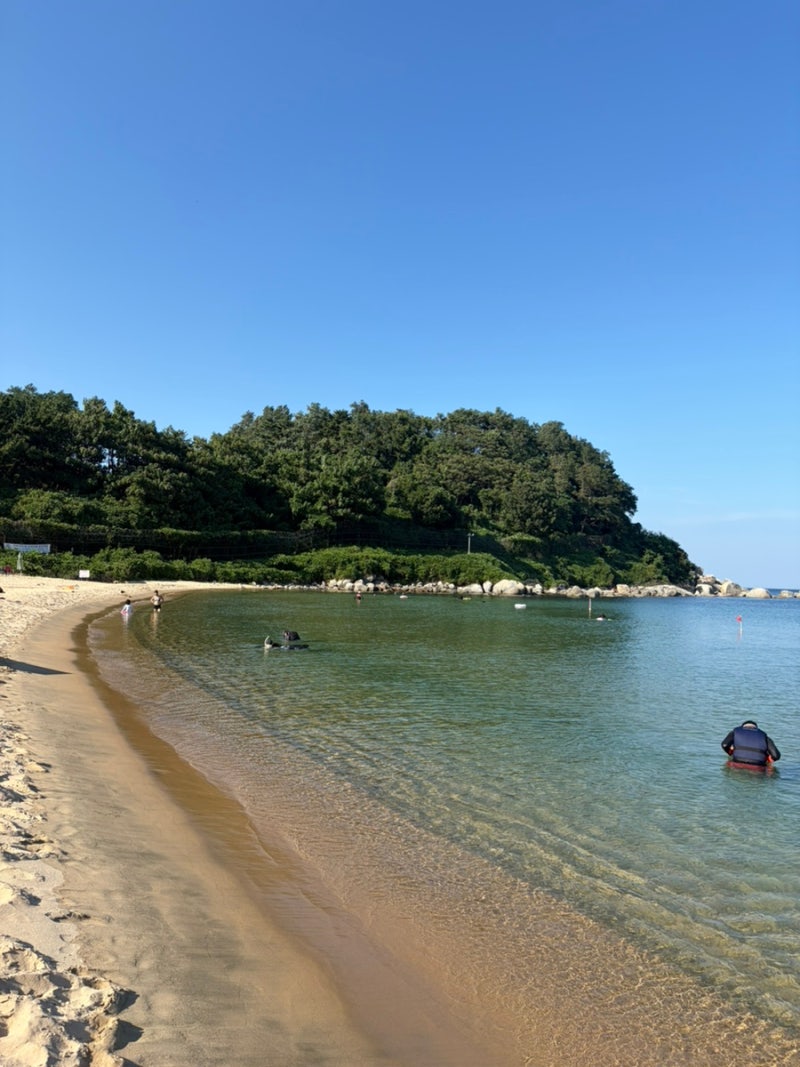 조용하고 깨끗하고 잔잔한 강원도 고성 마차진해수욕장