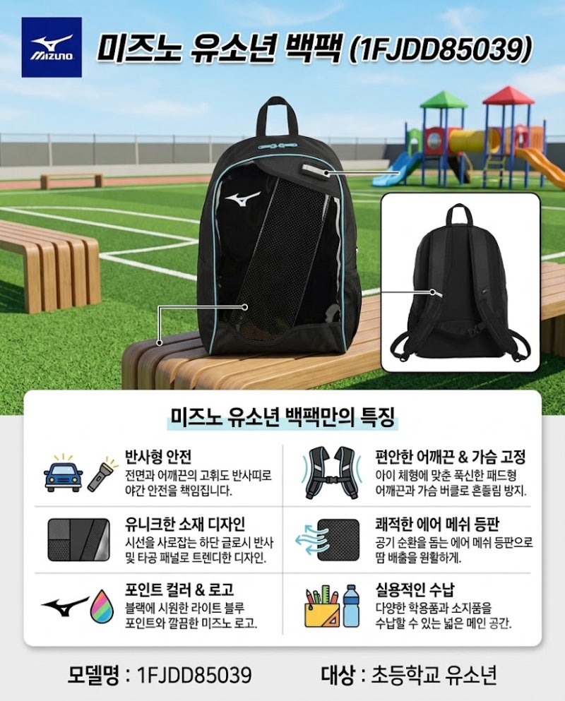 MIZUNO유소년백팩850 시리즈 입고