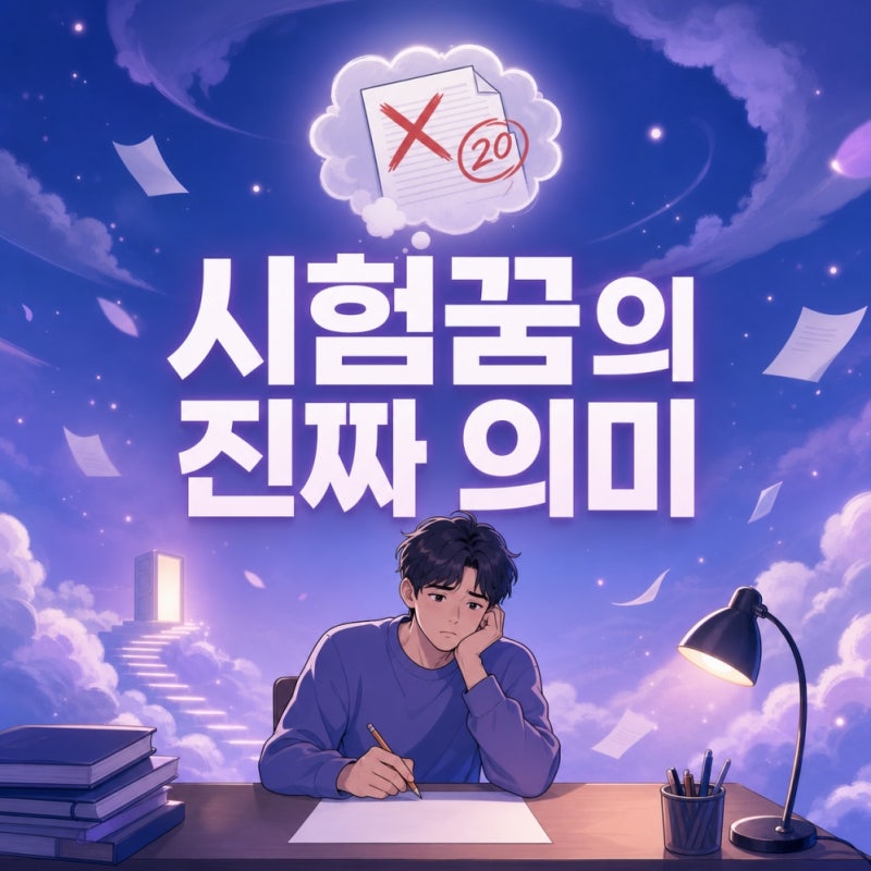 시험꿈 해몽, 백지 꿈과 떨어지는 꿈의 숨은 진실