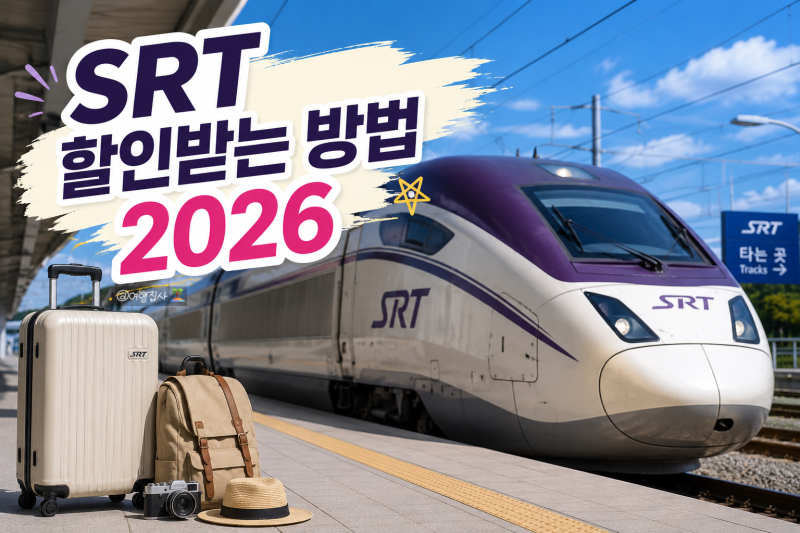 SRT 할인받는 방법 2026｜청년·다자녀·할인쿠폰 총정리