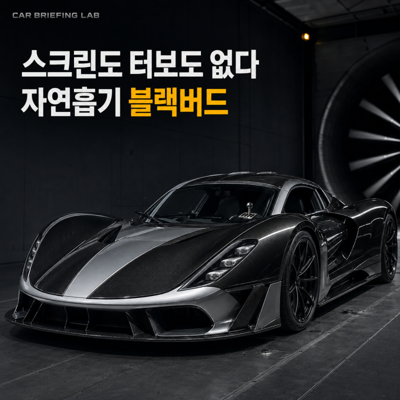 "스크린도 터보도 없다" 헤네시, 자연흡기 하이퍼카 '블랙버드' 공개