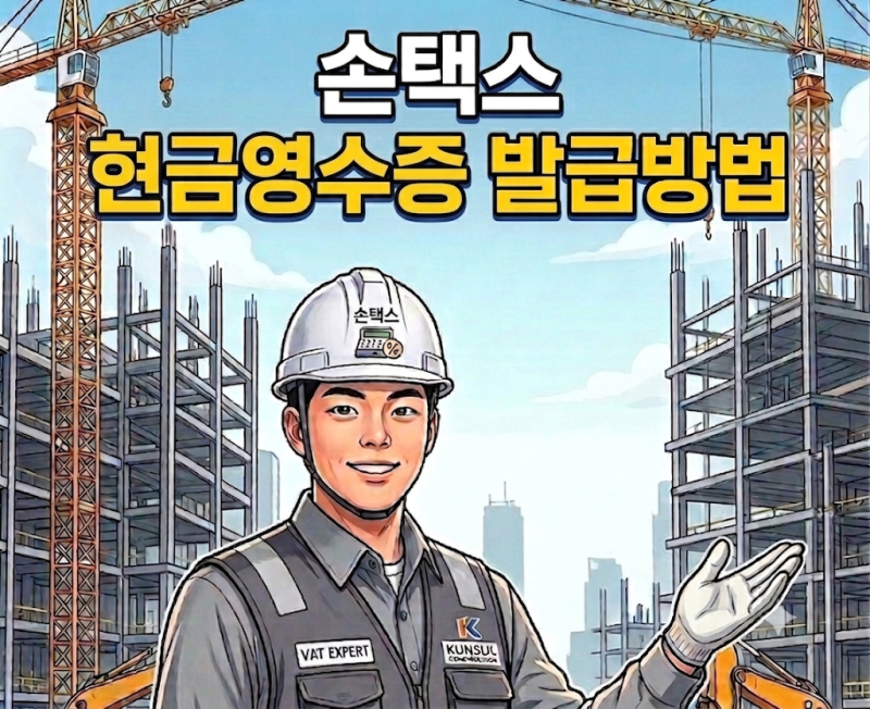 [부가가치세] 손택스 현금영수증 발급방법