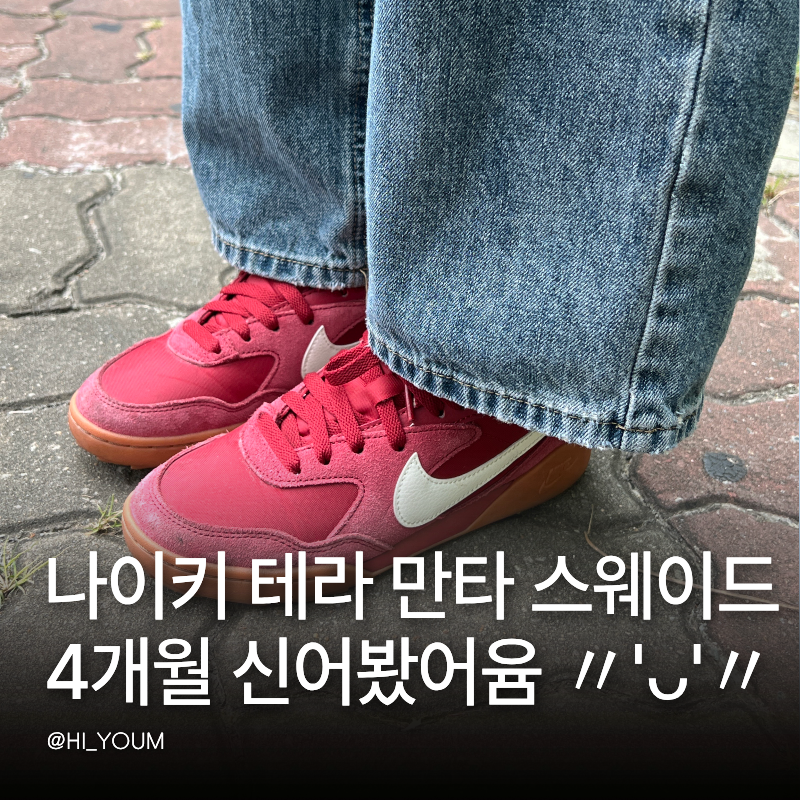 나이키 테라 만타 스웨이드 4개월 신어보니? 데일리 운동화 솔직 후기 (IM5362-600)