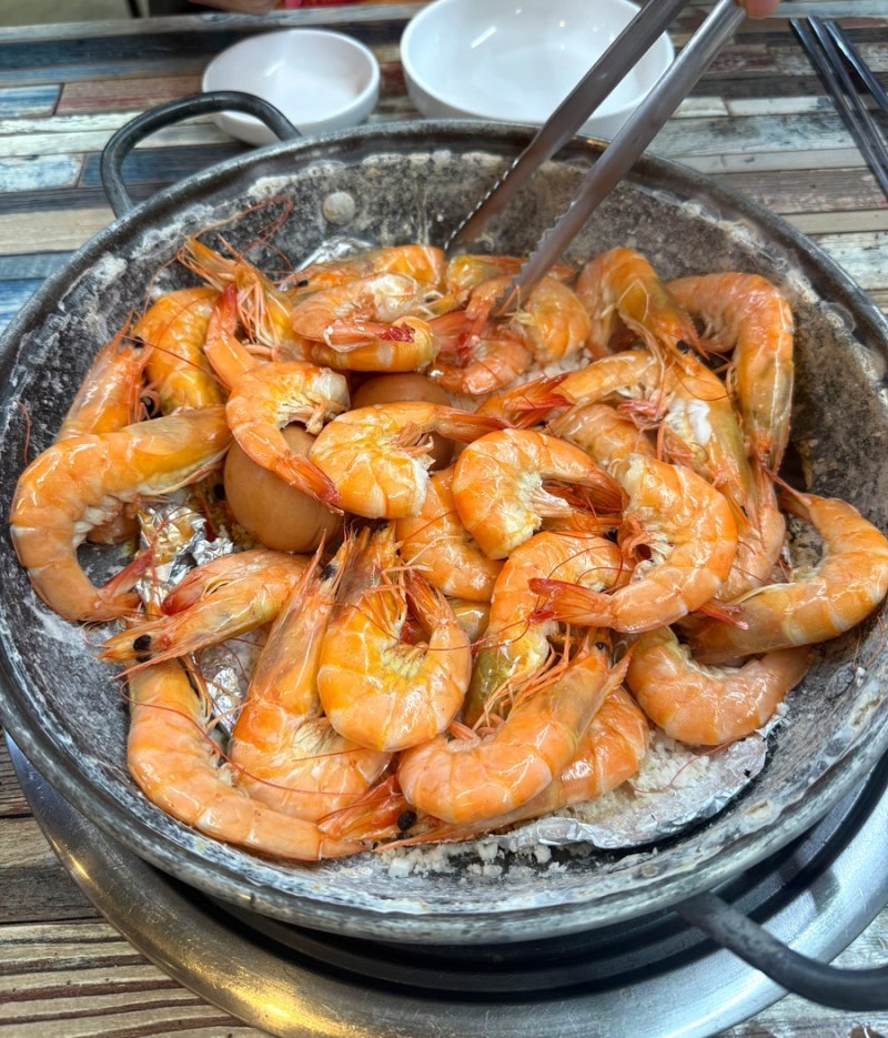 목포 평화광장 새우구이 생새우회 추천 현지 맛집 왕새우직판장 평화광장점