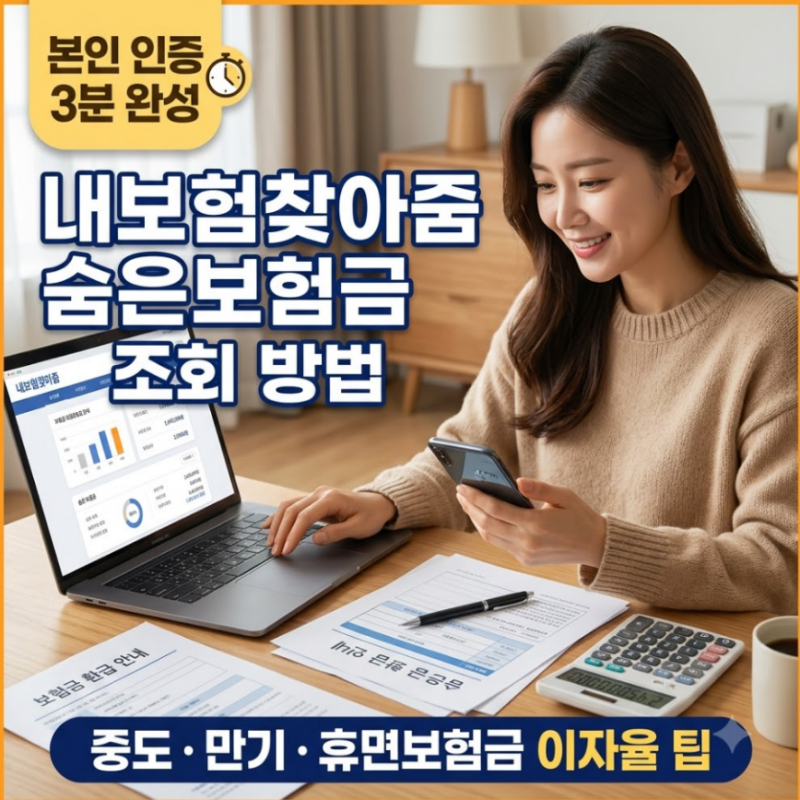 "못 받은 돈이 11조?" 내보험찾아줌 숨은보험금 조회 및 즉시 입금 가이드