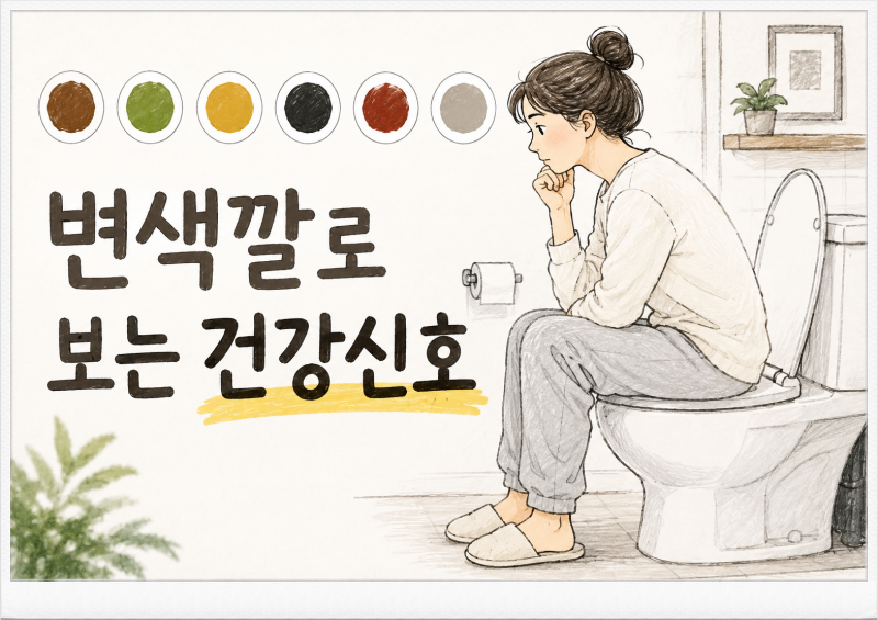 변색깔로 보는 건강신호 초록색변 음식 때문일까