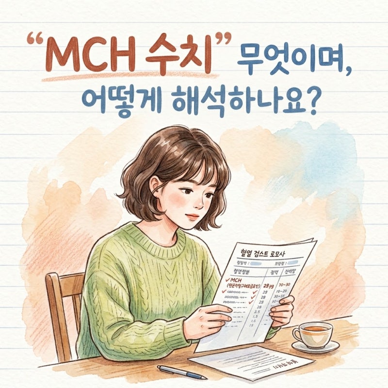 혈액검사 MCH수치 낮으면 빈혈일까? 정상범위 확인하기