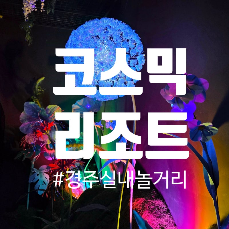 경주실내놀거리 무더운 여름 경주여행코스로 추천하는 코스믹리조트