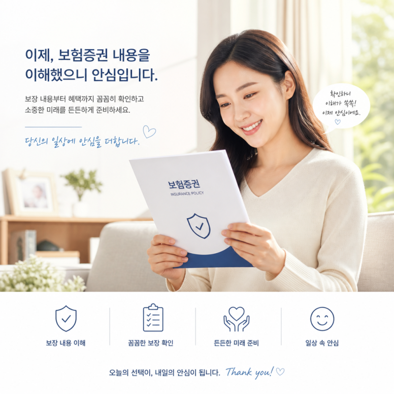 내 보험증권에서 가장 먼저 볼 부분, 딱 5분만에 확인하는 방법