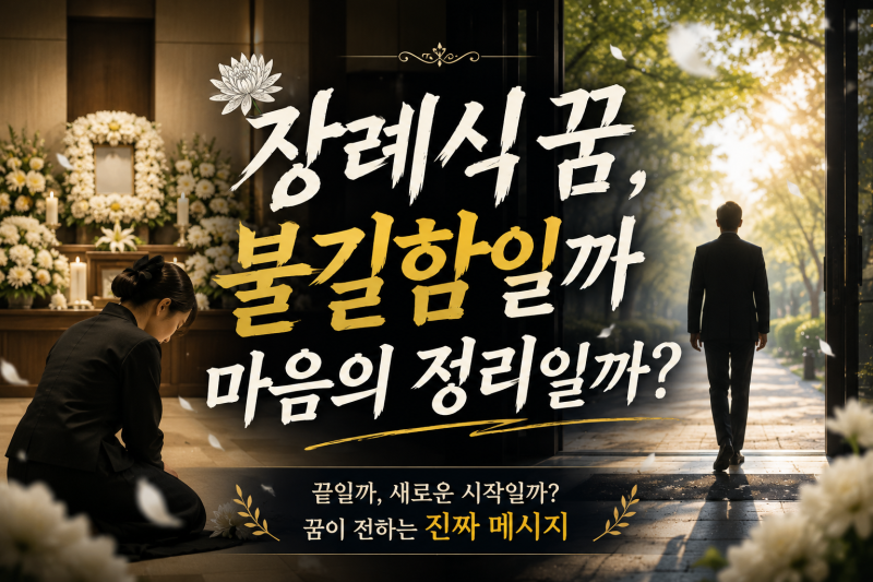 장례식 꿈 해몽 50가지｜내 장례식·가족 장례식·반려동물 장례식· 장례식장에서 우는 꿈 총....