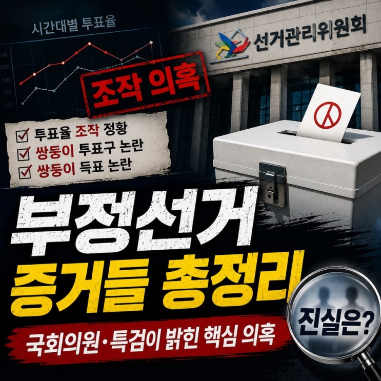 [부정선거 보도 정리] 넘쳐나는 부정선거 증거