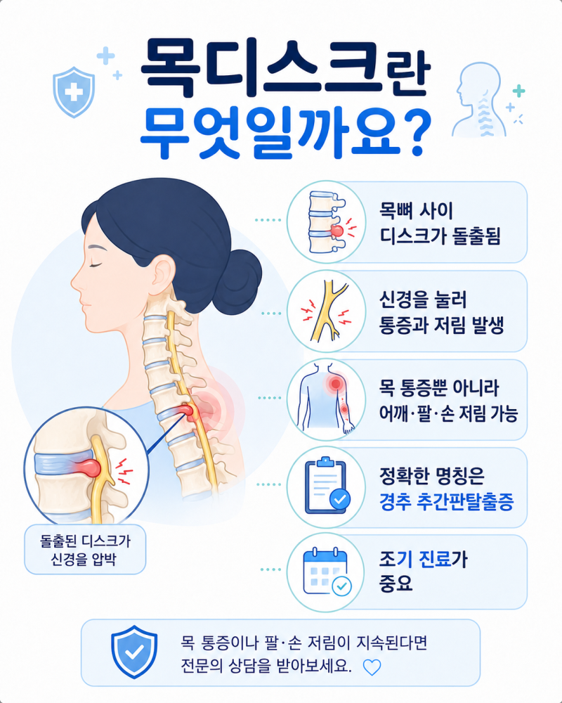 목디스크 초기 증상과 원인, 치료·수술 및 운동방법 총정리