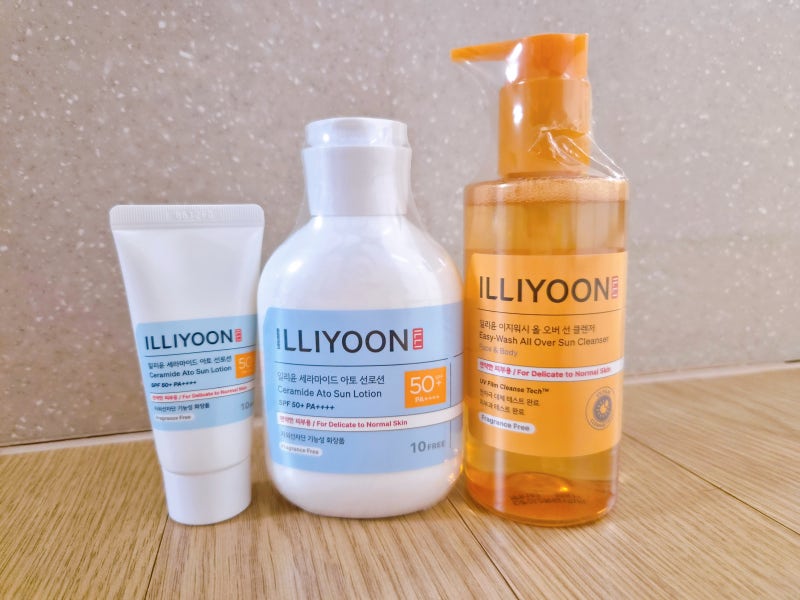 [내돈내산리뷰] 일리윤 세라마이드 아토 선로션 180ml 내돈내산 후기 - 이지워시 올 오버 선 클....