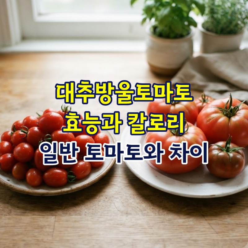 대추방울토마토 효능과 칼로리, 일반 토마토와 차이