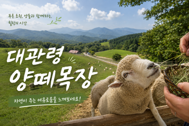 [여행추천] 대관령양떼목장|대관령여행|양떼목장|먹이체험 |강릉가볼만한 곳|한국의 알프스
