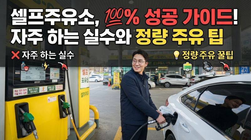 [고유가 시대] 셀프 주유소 이용 시 자주 하는 실수와 정량 주유 팁