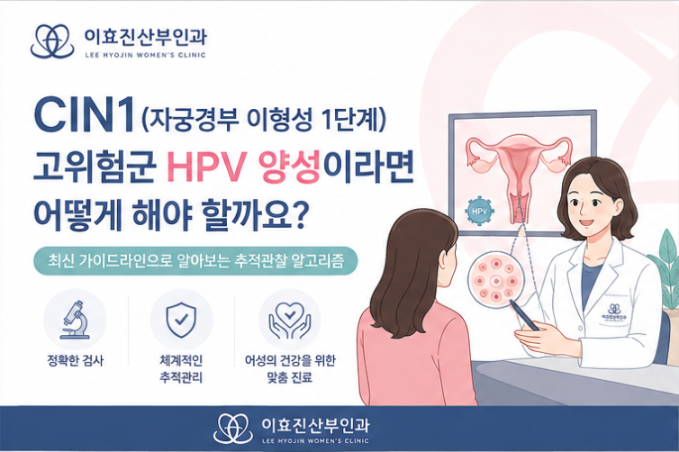 CIN1(자궁경부 이형성 1단계) 고위험군 HPV 양성, 바로 수술해야 할까? 최신 가이드라인으로 알....