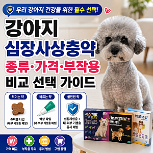 강아지 심장사상충약 종류 가격 부작용 비교 선택 가이드