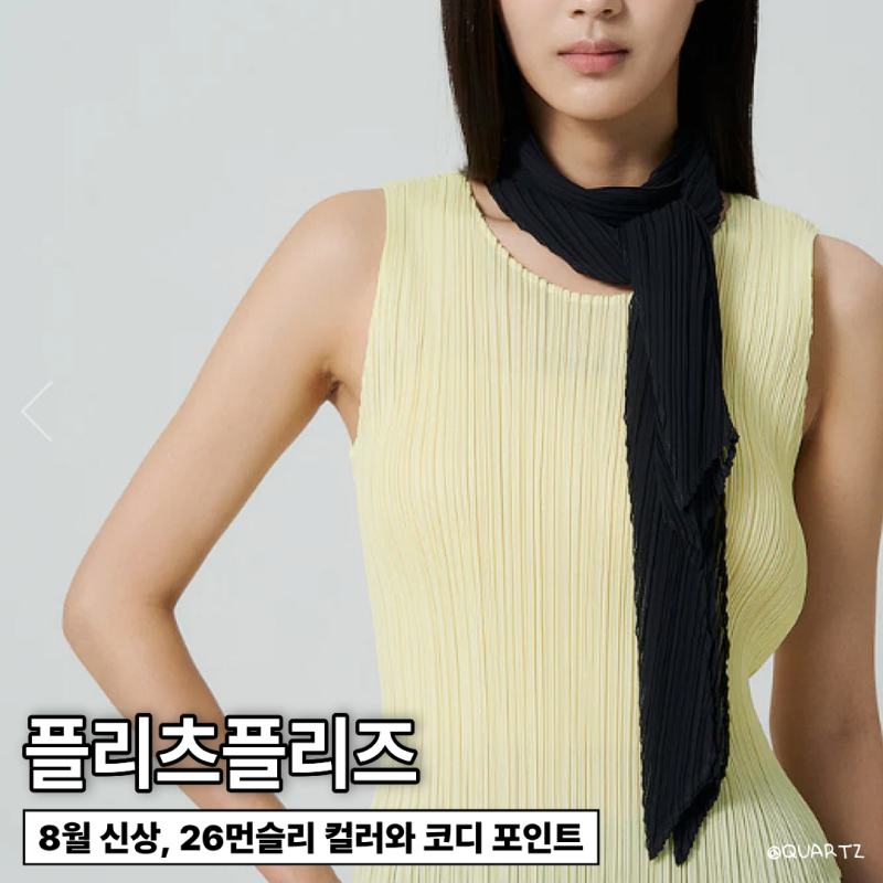 플리츠플리즈 8월 신상 뭐가 나왔을까? 출시일과 라인업