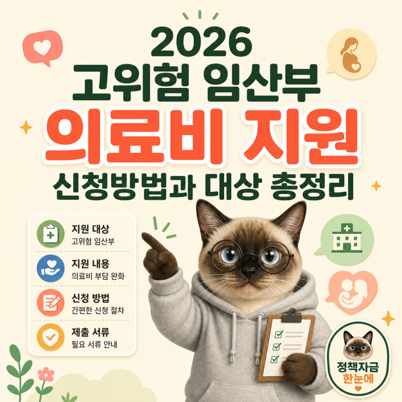 2026 고위험 임산부 의료비 지원 신청방법과 대상 총정리