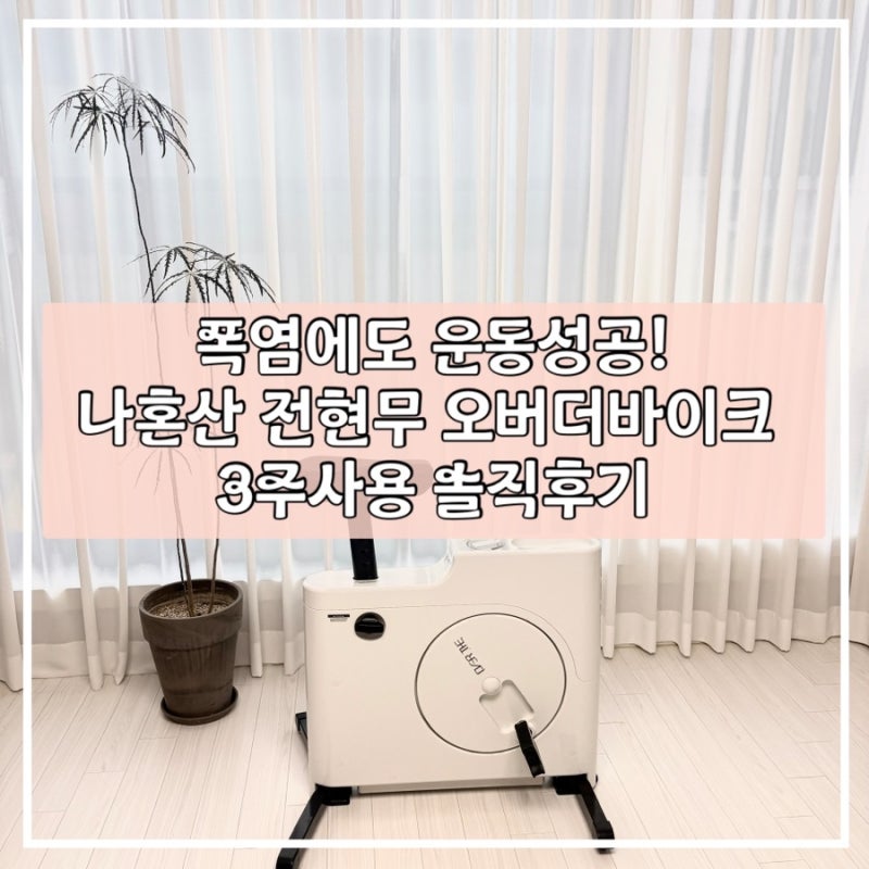 나혼자산다 전현무 실내 자전거, 오버더바이크 3주 사용 솔직후기! 폭염에도 꾸준히 운동한 ....