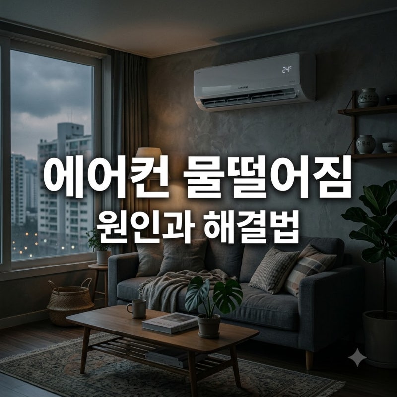 에어컨 물떨어짐 원인 5가지와 셀프 해결 방법 총정리