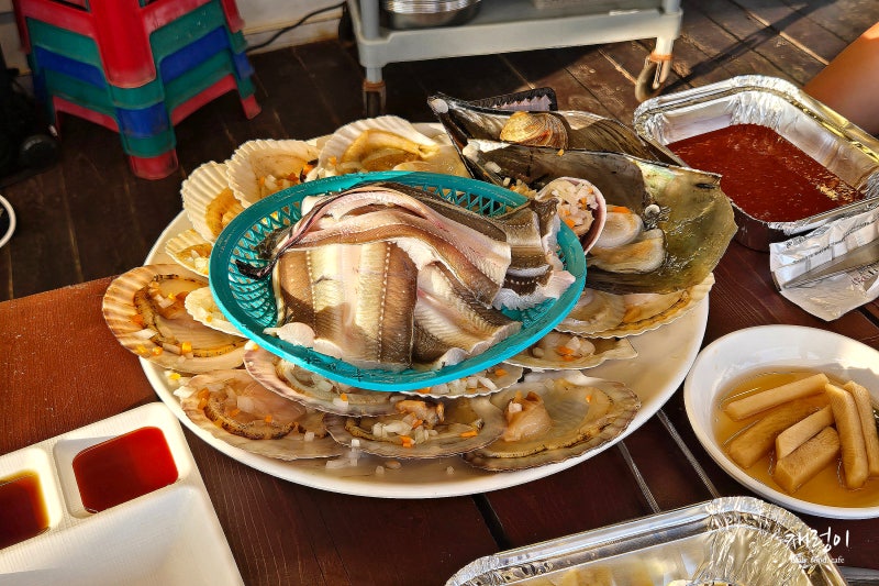 부산 해운대 미포끝집 오션뷰 야장 맛집 조개구이 단골집