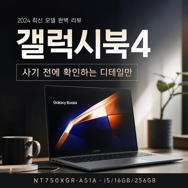 [리뷰] 삼성 갤럭시북4 NT750XGR-A51A 심층 분석: 인강·사무용 노트북의 현실적인 디테일