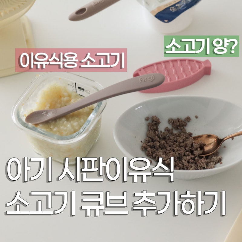시판이유식 따로 소고기큐브 만드는 이유, 이유식용 소고기 부위 돌전 돌아기 소고기양 정리