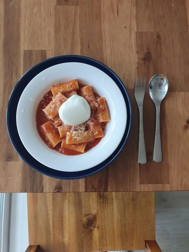 리가토니로 만드는 포모도로 파스타 조리 방법/시판용 폰타나 포모도로소스로 맛난 파스타 ....