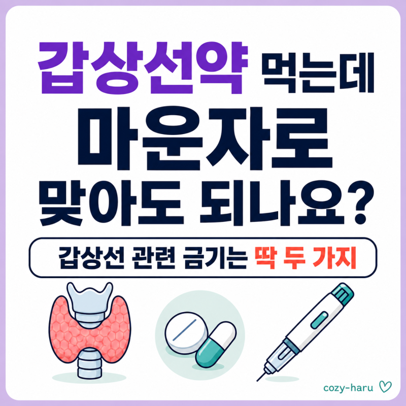 갑상선약 먹는데 마운자로 맞아도 될까? 다이어트 전 꼭 따져볼 2가지