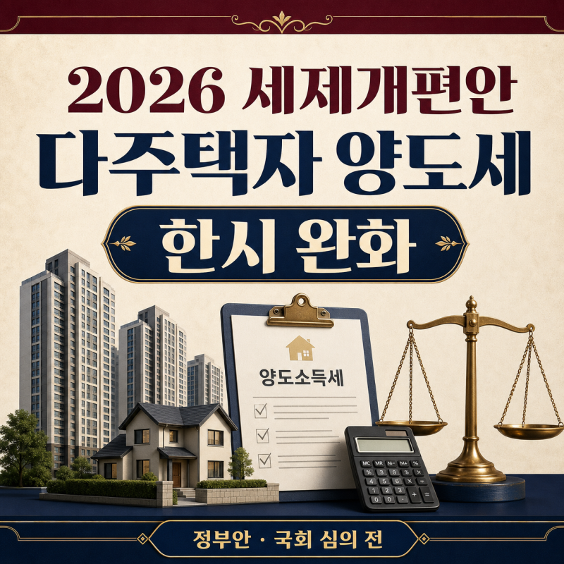 2026 다주택자 양도세 중과 한시 완화 총정리｜2027·2028년 세율과 매도 시점