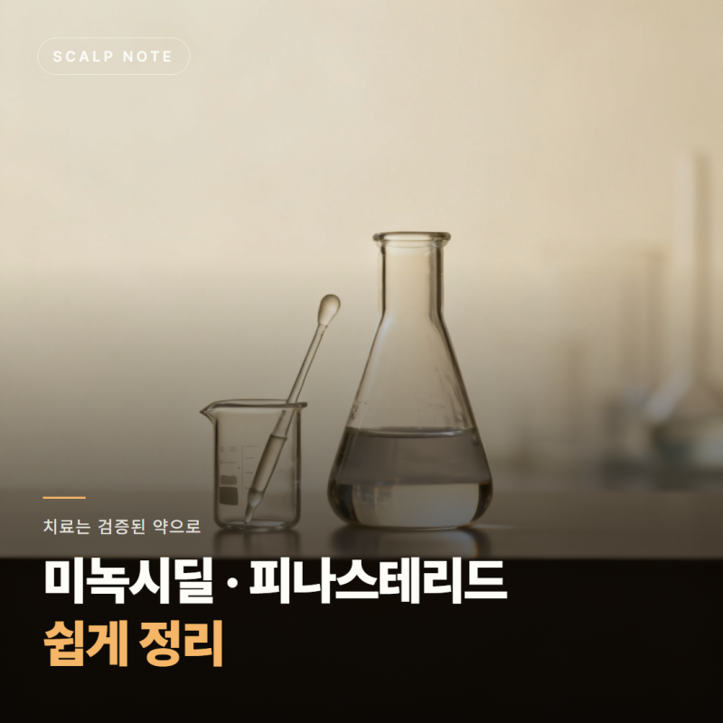 미녹시딜과 피나스테리드, 탈모약 쉽게 정리 (샴푸와 뭐가 다른가)