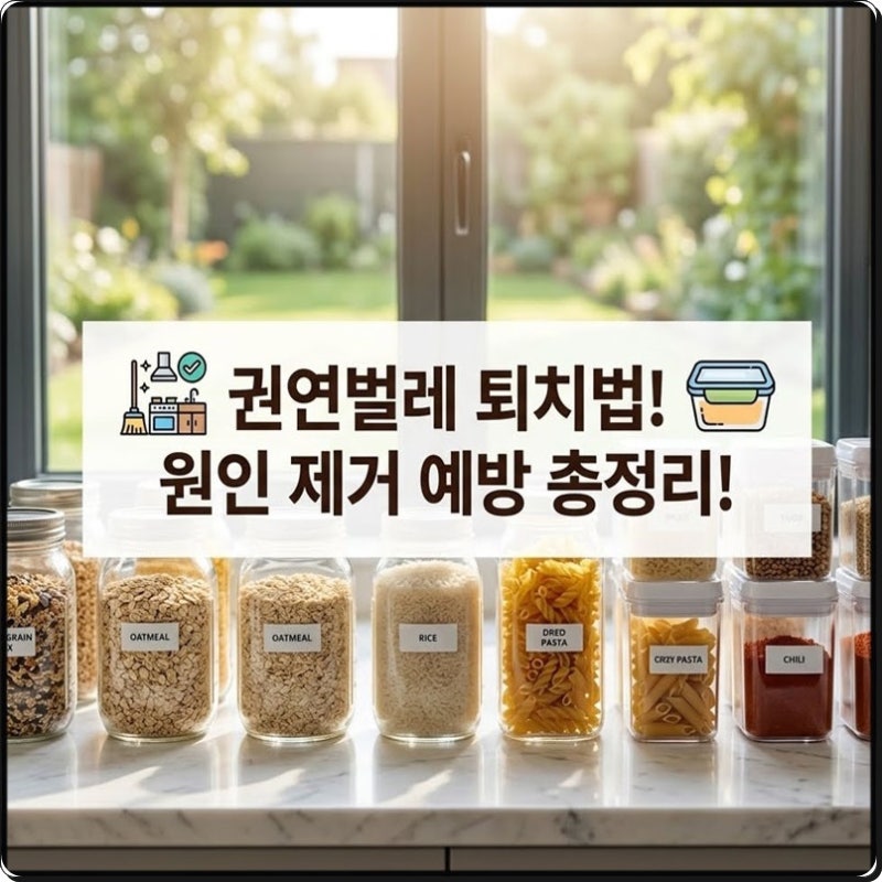 쌀벌레인 줄 알았는데 권연벌레? 집안 번식 원인과 물리적 퇴치 노하우