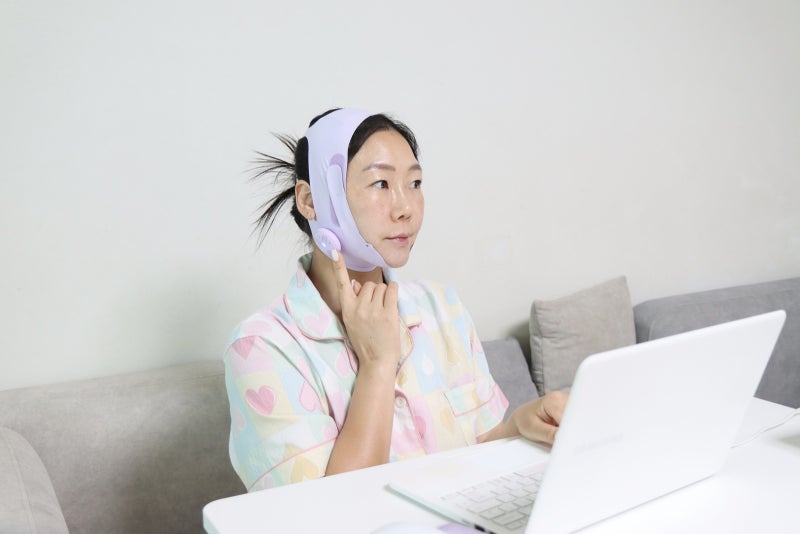 홍현희 이중턱 리프팅 발란스핏 EMS 브이라인 밴드