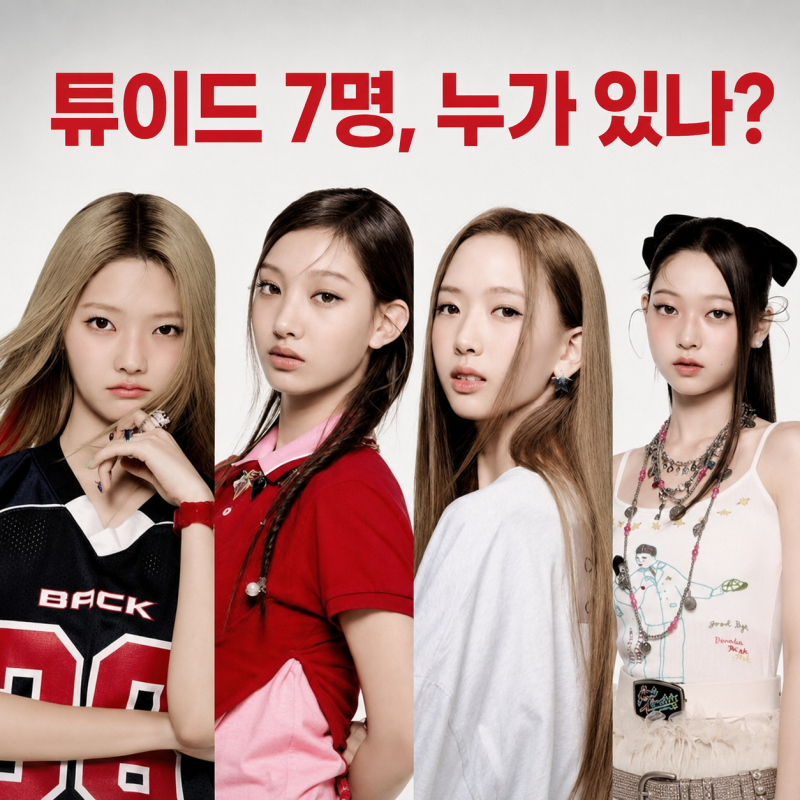 하이브 튜이브 멤버 7명 공개... 트와이스 지효 동생이랑 누가 있다고?