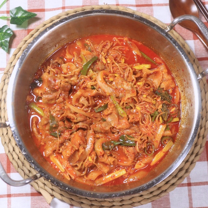콩불 레시피 고추장 간장 백종원 콩나물 불고기 대패콩나물 대패삼겹살 두루치기 제육볶음