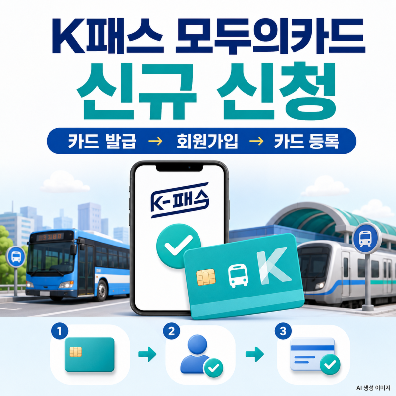 K패스 모두의카드 신규 신청｜카드 발급·회원가입·등록 방법