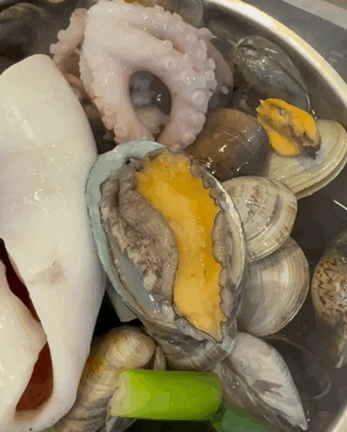 파주칼국수 맛집 싱싱한 낙지 전복 오징어 조개 가득 복많네해물칼국수