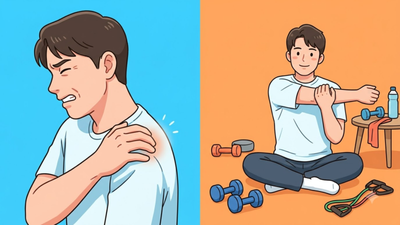 오십견 회전근개 파열 차이점 어깨 통증 운동법 총정리